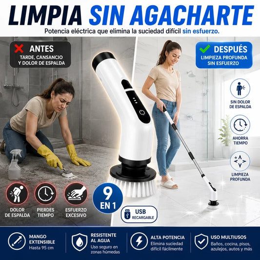 Cepillo 9 En 1 | Limpia Sin Esfuerzo