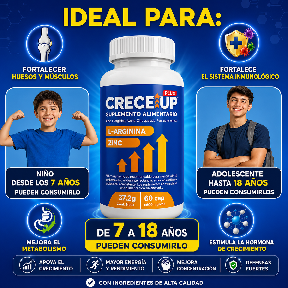 CRECE UP™️ PLUS⚡ , Máximo Crecimiento