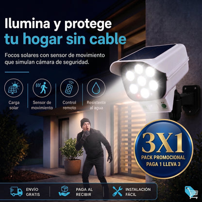 Foco Led Solar- Tipo Cámara