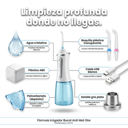AquaFresh Pro — Irrigador Bucal Anti Mal Olor